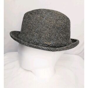 Vintage Mens Stetson Tweed Wool‎ Fedora Hat Size 7 1/4